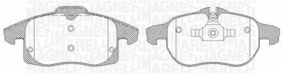 MAGNETI MARELLI 363916060369 -  Комплект тормозных колодок, дисковый тормоз